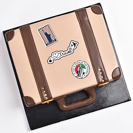 Choco Voyage Suitcase Cake