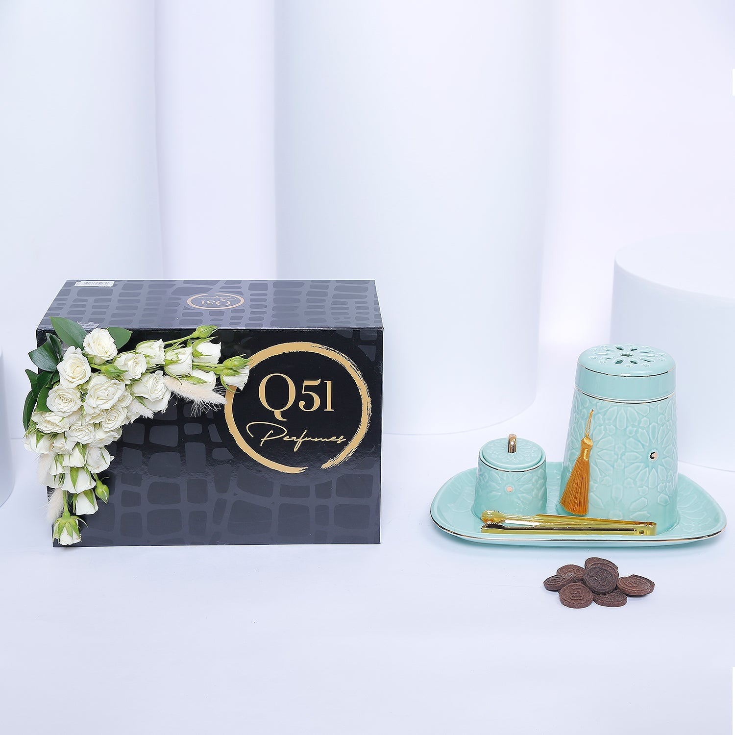 Teal Incense Burner from Q51 Perfumes