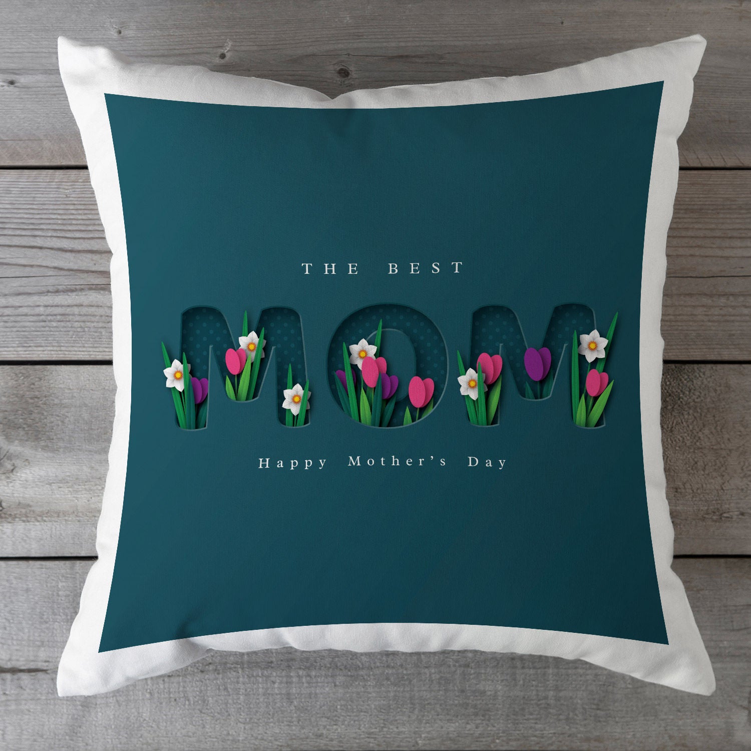 The Best Mom Printed Cushion