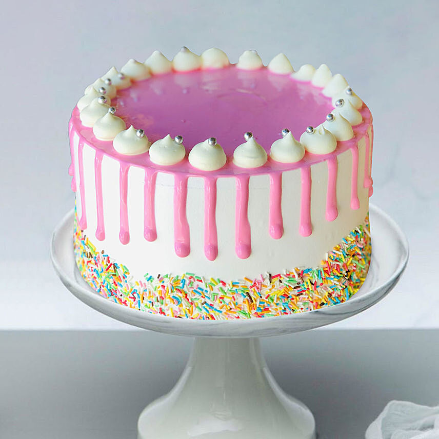 Unicorn Sprinkle Vanilla Cake