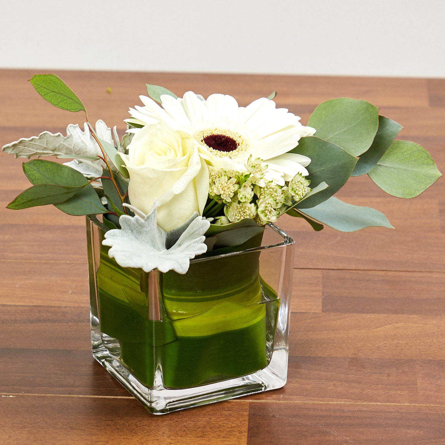 Vase Of White Flowers