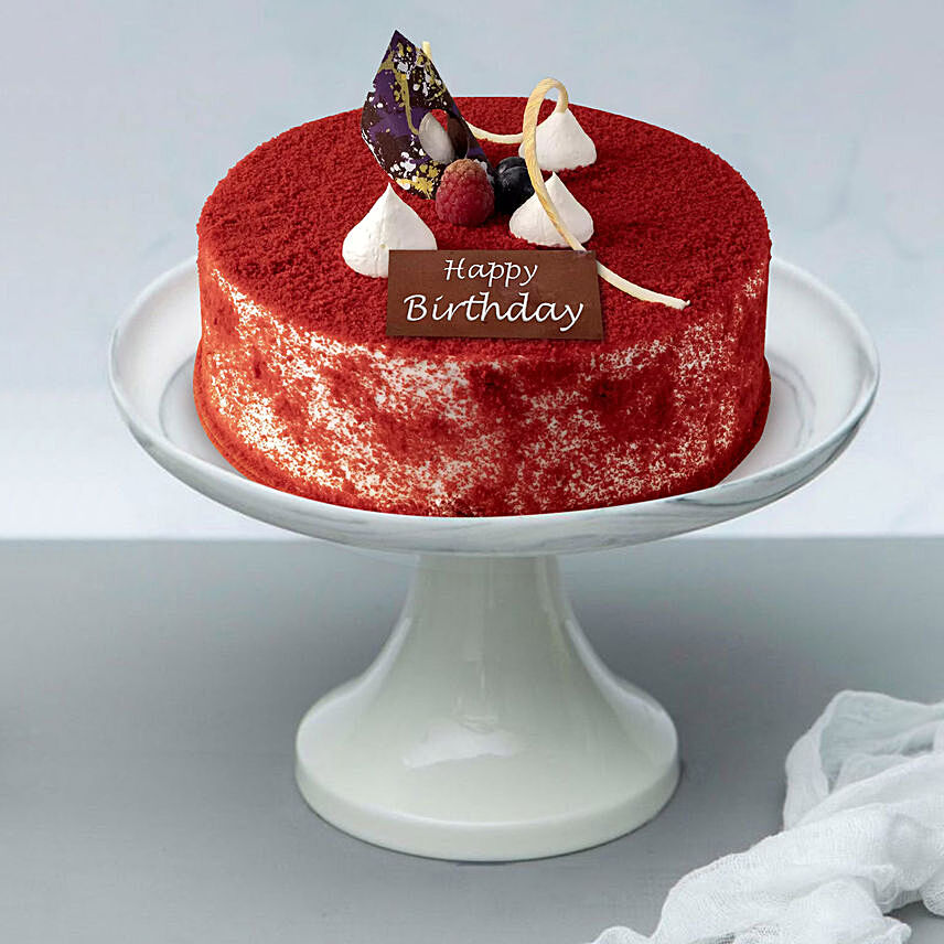 Velvety Birthday Surprise Cake