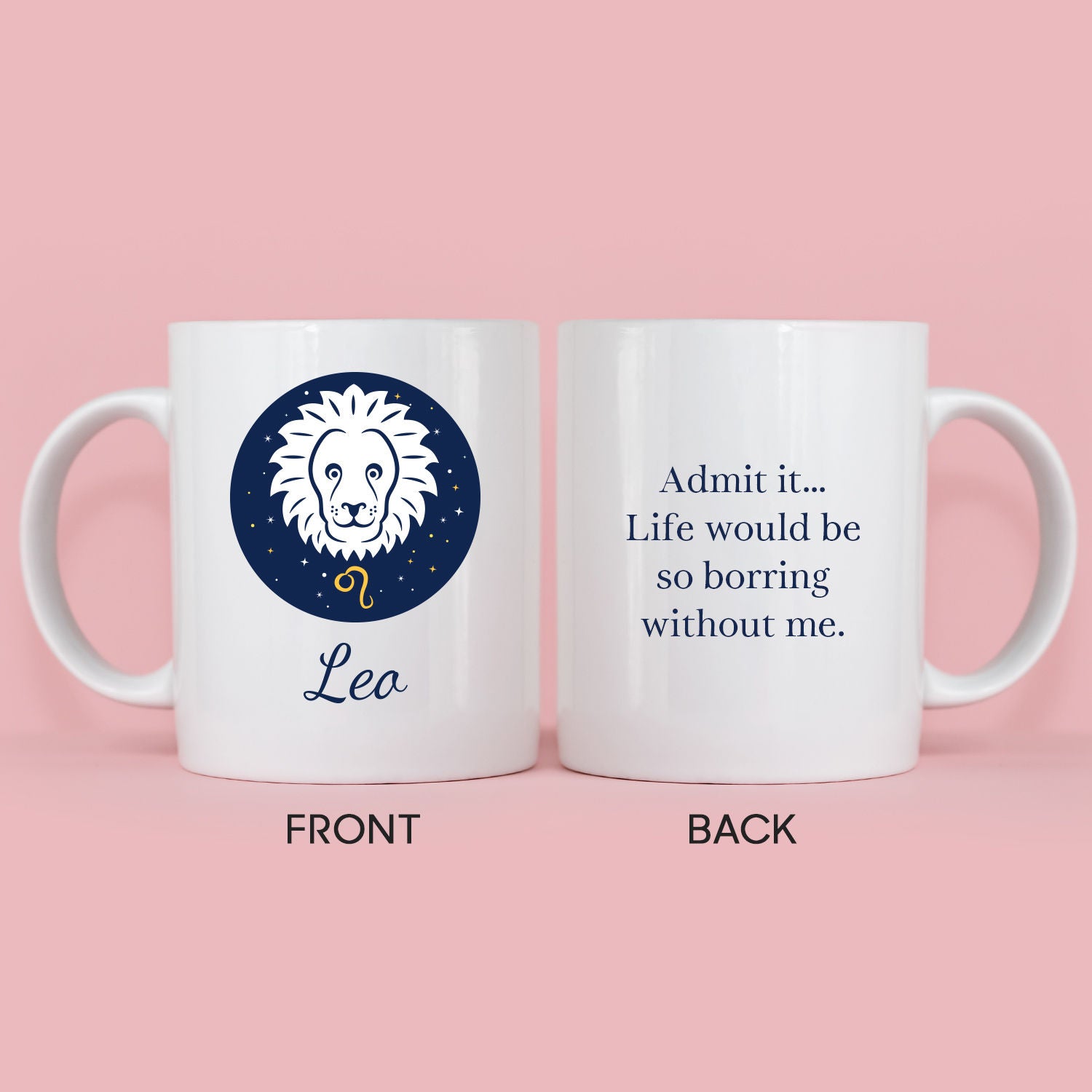 White Mug For Leo