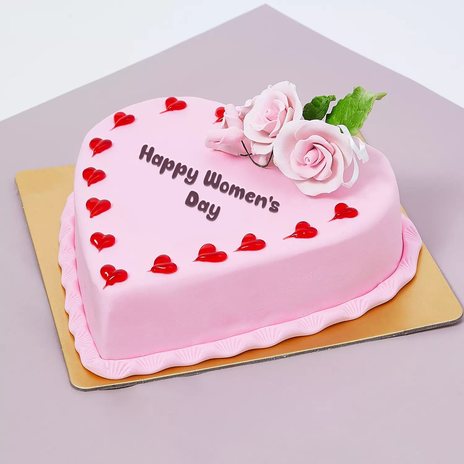 Womens Day Heart Shape Cake 1 Kg