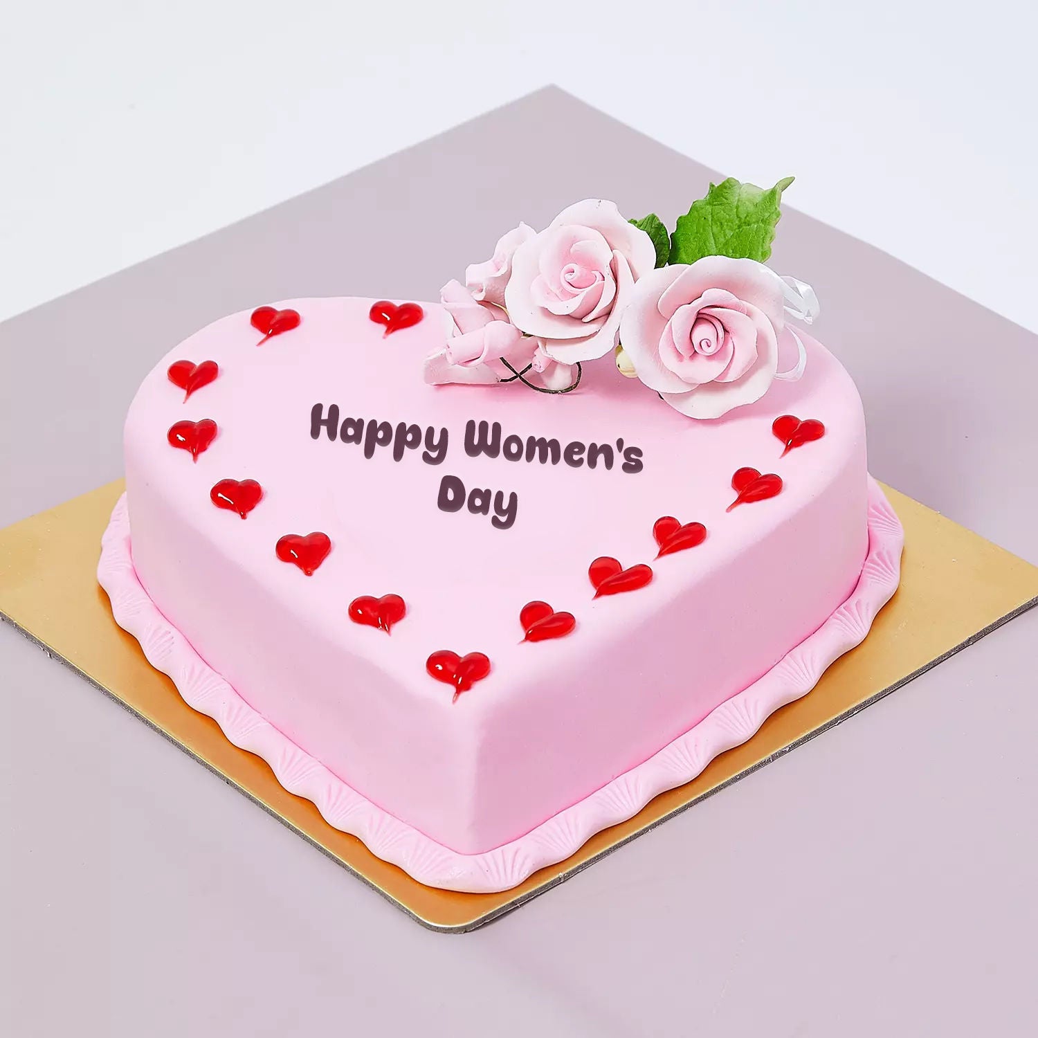 Womens Day Heart Shape Cake 1 Kg