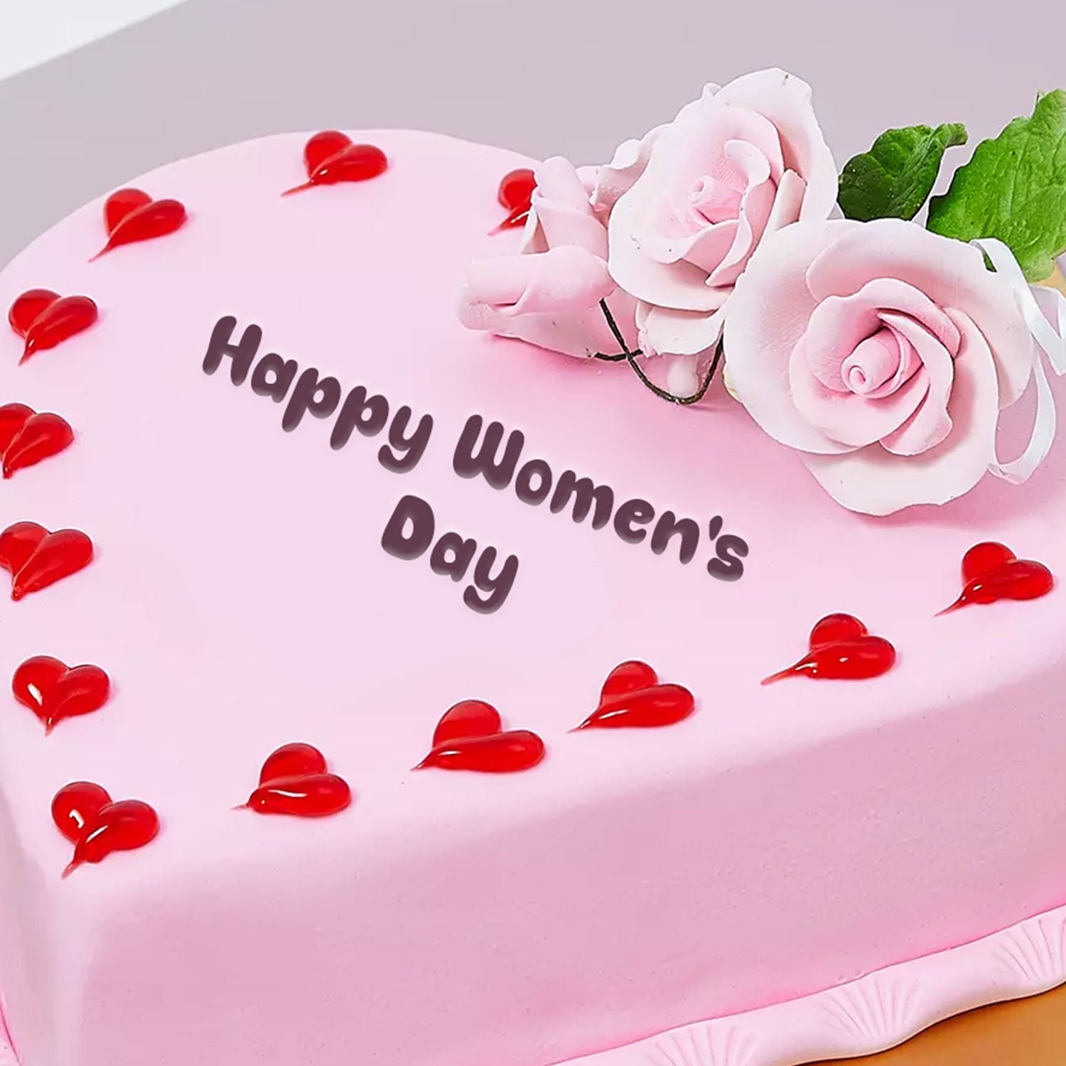 Womens Day Heart Shape Cake 1 Kg