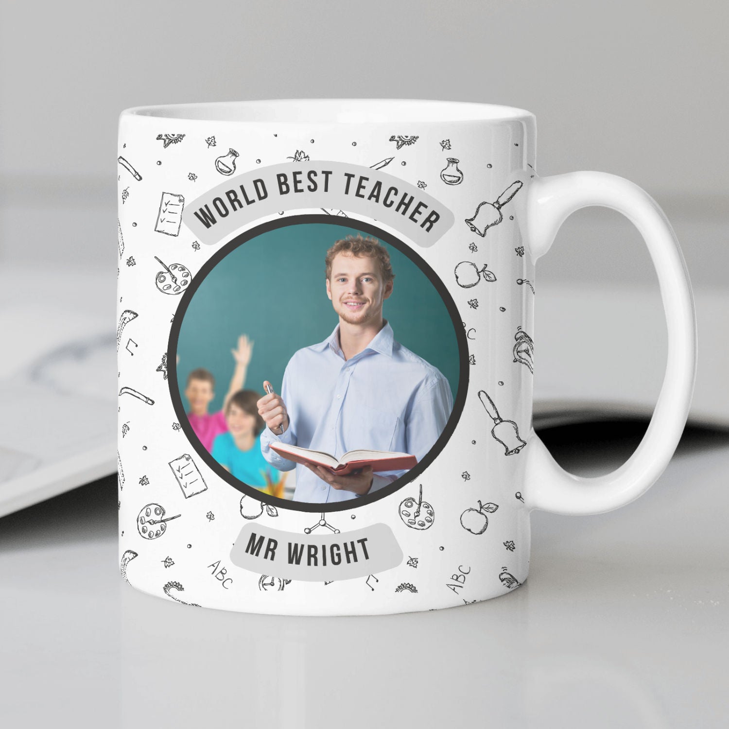World Best Mr Teacher Personalized Mug
