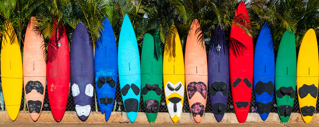 Surfboard fence in Maui
