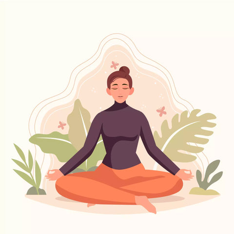 Méditation femme stress