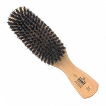 Kent Men's Brush, Rectangular Head, Black Bristles, Satinwood - Truefitt & Hill Canada