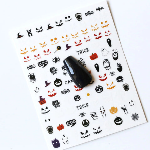 HALLOWEEN NAIL DECAL STICKERS