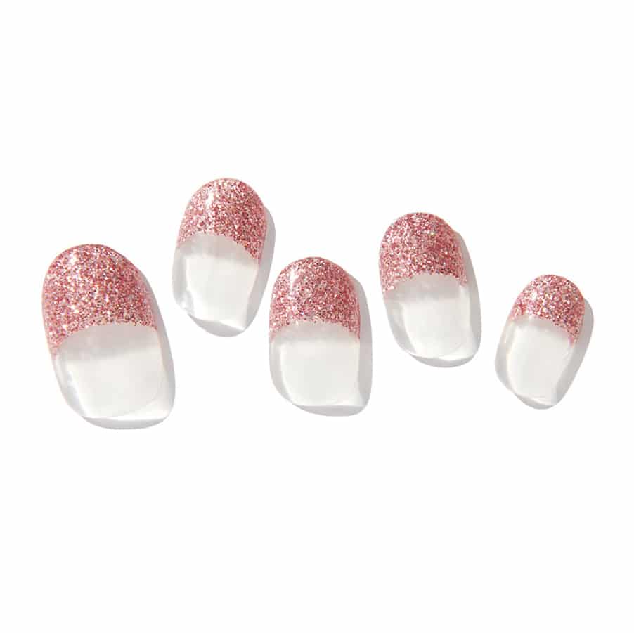 Pink Glitter French Tip – Gellydrops