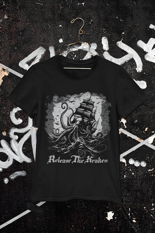 Release The Kraken - T shirt - Black