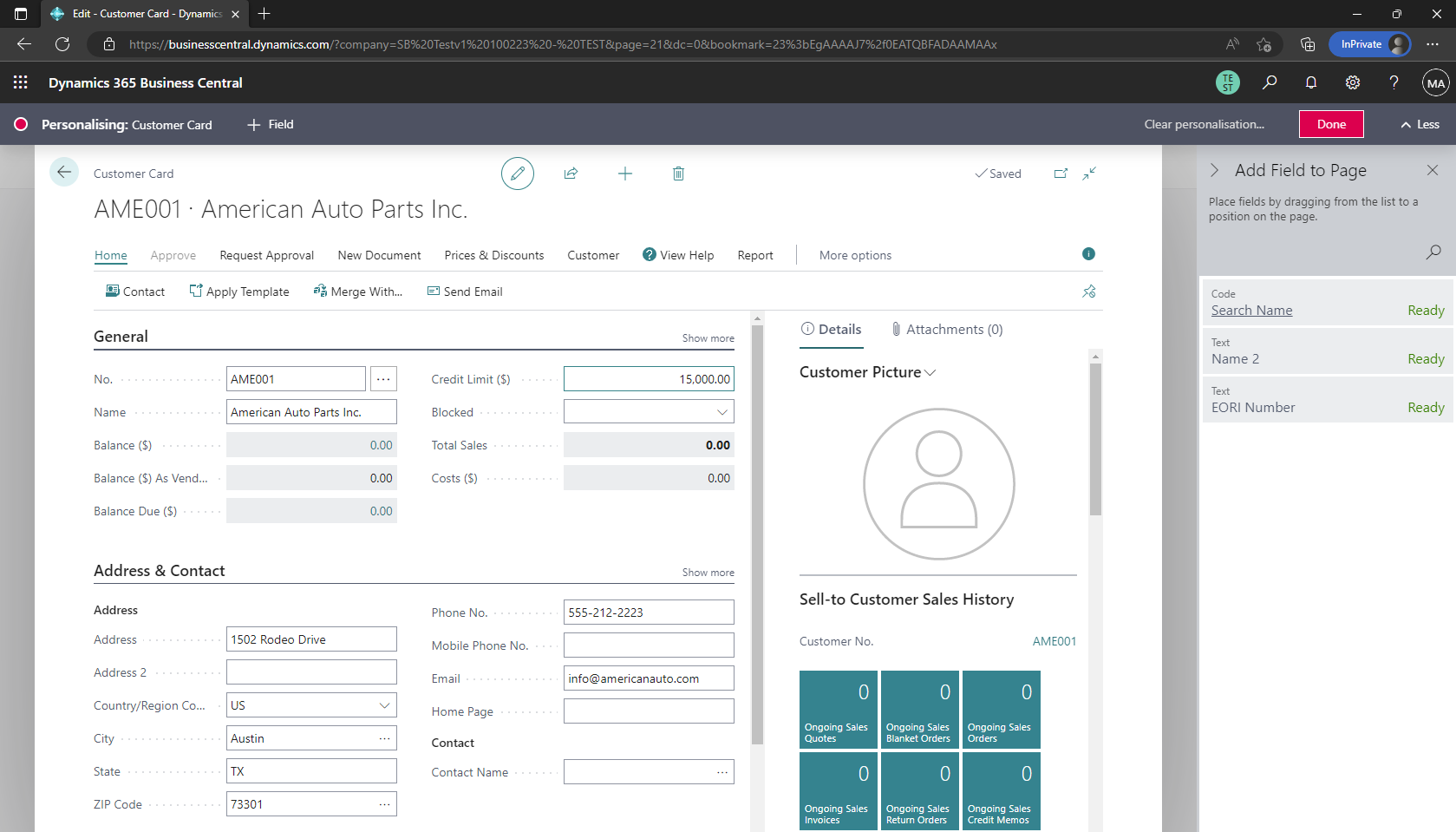 customize view by role