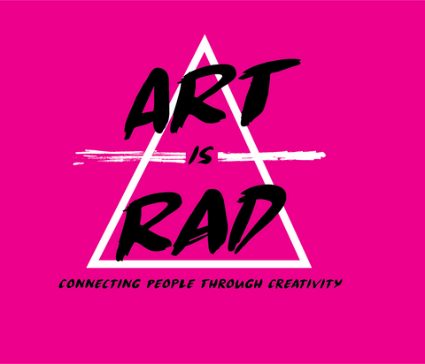 Art is Rad 2 color logo version
