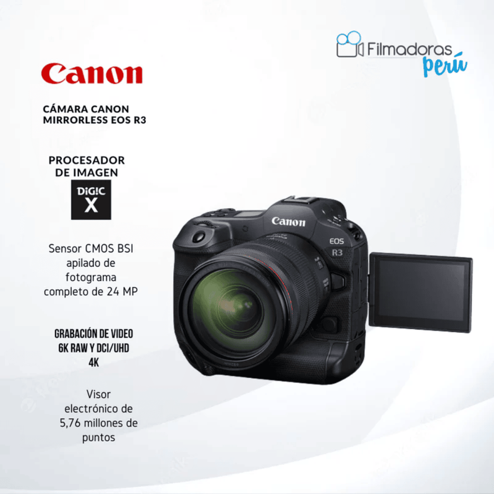 Cámara Fotográfica Canon de 32 megapíxeles con lente 18-135mm