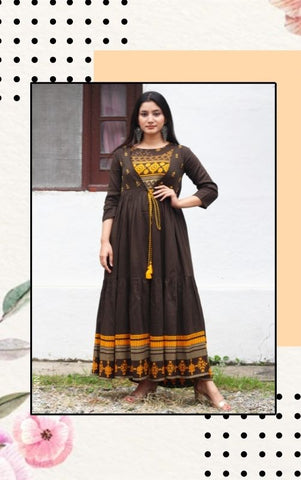 Spectacular Black Georgette Printed Designer Kurti | Kurti designs, Stylish  dresses, Traditional outfits