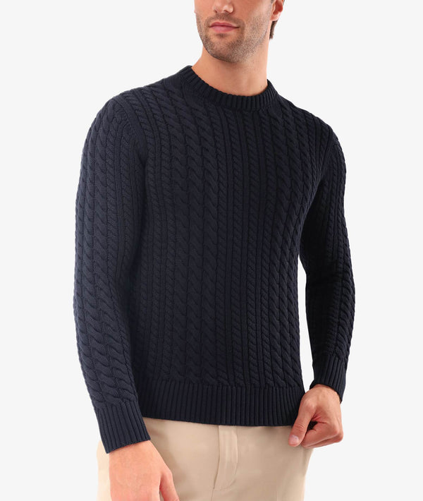 Cable Knit Sweater Col du Pillon – Larusmiani World