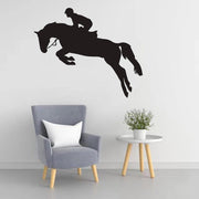 Sticker Mural Cheval Saut d'obstacle