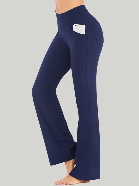 IUGA High Waisted Crossover Bootcut Yoga Pants With Pockets