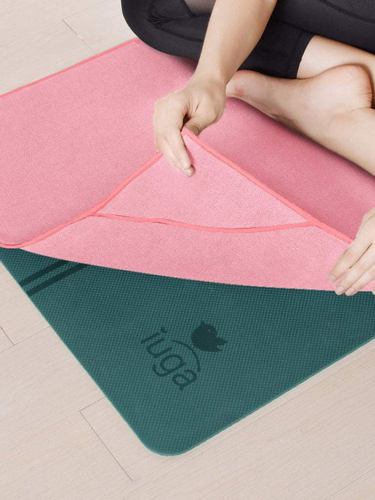  IUGA Pro Yoga Mat Non Slip Hot Yoga Mat Anti-tear Exercise Mat  Eco Friendly Yoga Mats with SGS Certified Material Free Carrying Strap  Included : Sports & Outdoors
