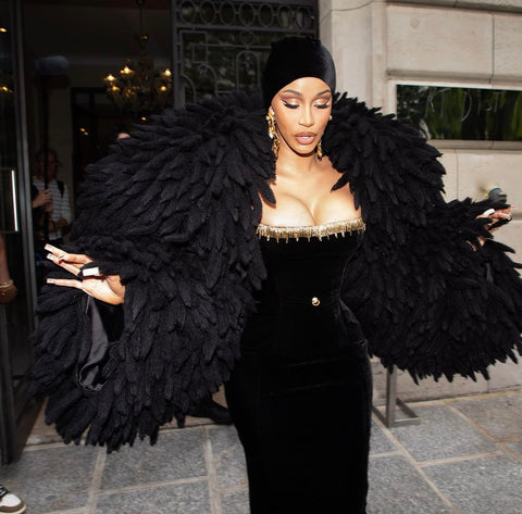Cardi B Makes Paris Fashion Week Her Runway With Head-Turning Outfits