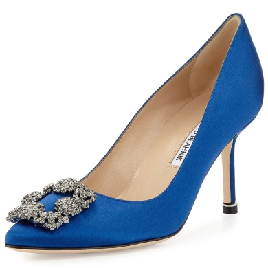 Manolo Blahnik Cobalt Blue Heel