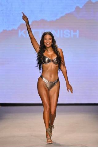 2023 Miami Swim Week Kittenish metallic bikini 