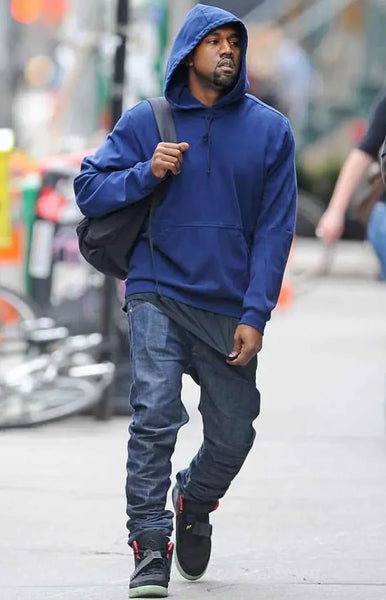 Kanye West Wearing Stacked Jeans