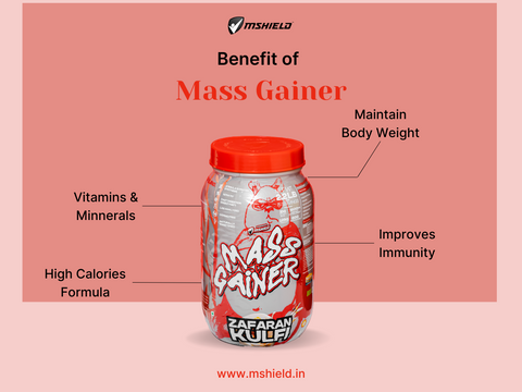 Mass gainer benefits: weight gain, muscle mass increase
