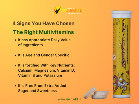 Four hands holding multivitamin bottles, indicating correct choice for health and wellness.