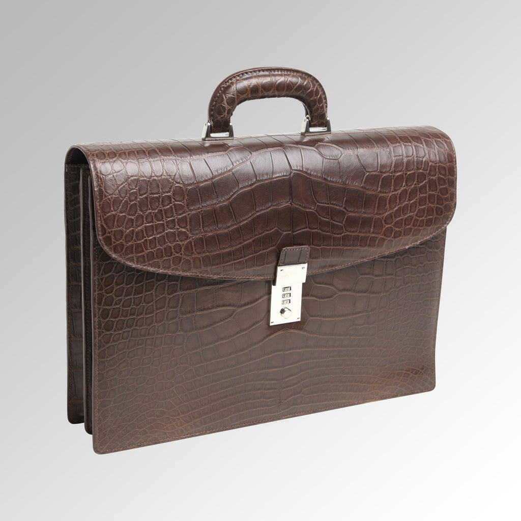 alligator briefcase