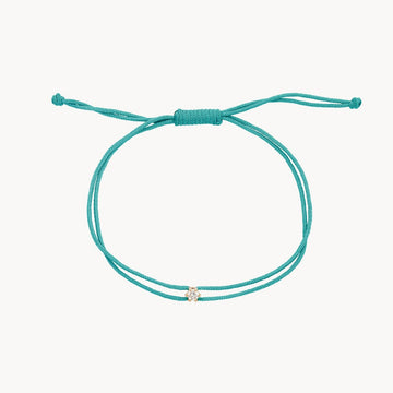 the nova diamond teal cord bracelet lightbox photo