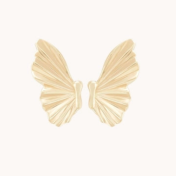 Yellow color handmade butterfly wings shape earrings Earrings & Studs