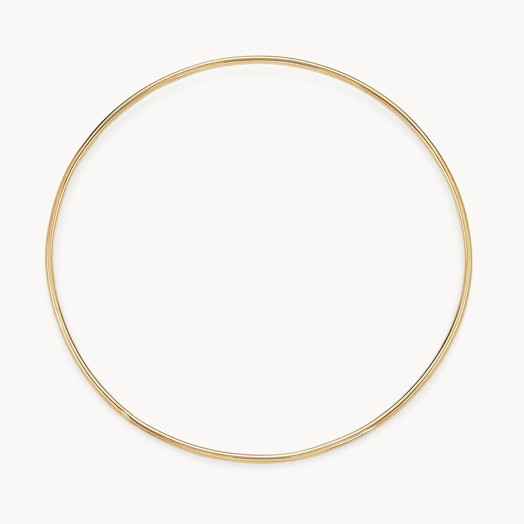 full circle bangle bracelet - 14k yellow gold | bluboho fine jewelry