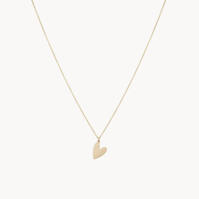 lovely sway heart necklace - 14k yellow gold | bluboho fine jewelry