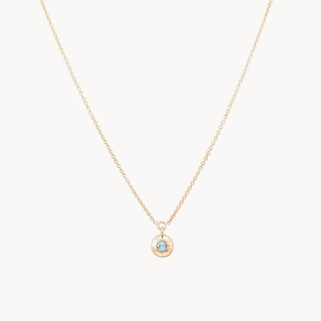 tie dye insight pendant necklace - 14k yellow gold, blue sapphire ...