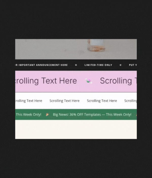 Marquee Text Banner