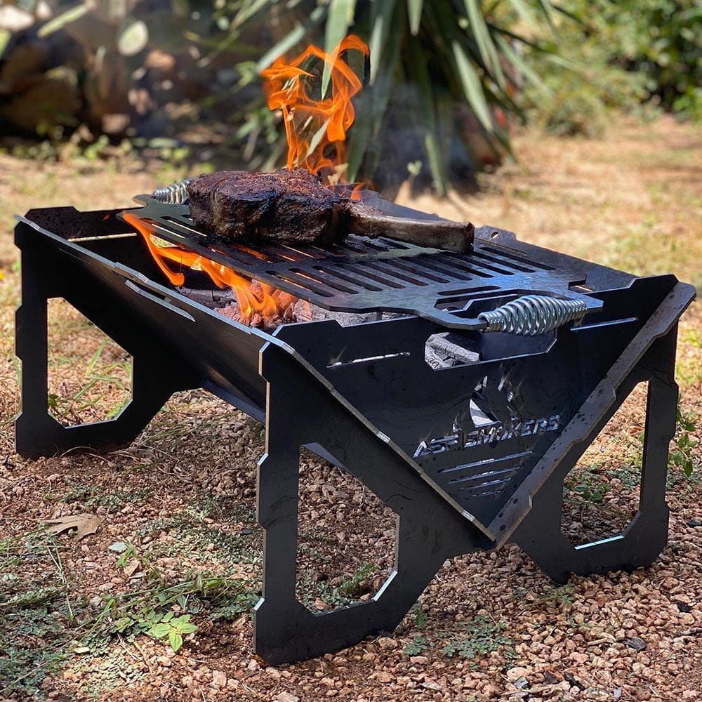 NESTING FIREPIT (XL) - Grillderness  Best Portable Metal Grills Fire Pits  & Griddles for Camping BBQs GriddAll