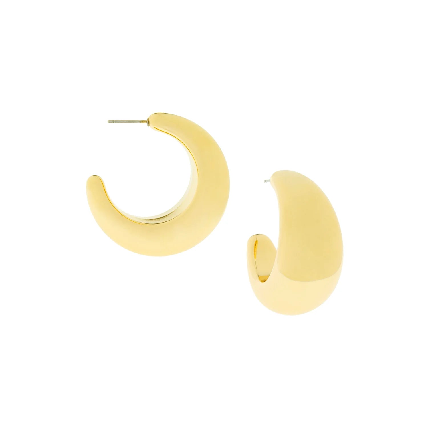 Marlyn Schiff Large Hollow Crescent Hoop - click to see options