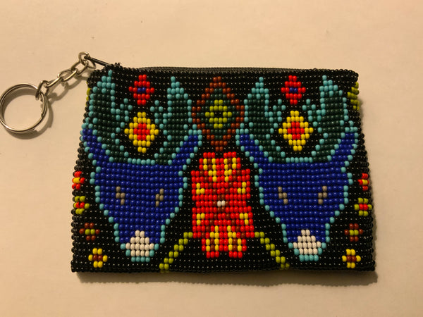 How to make a beaded coin purse and mini-bag tutorials for beginners.  #beadedpurse - YouTube