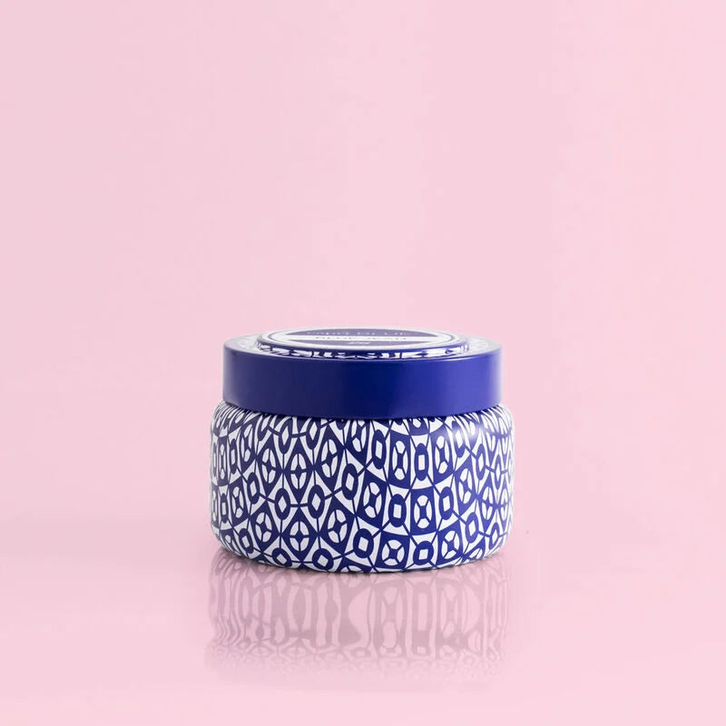 capri BLUE Volcano Printed Travel Tin, 8.5 oz