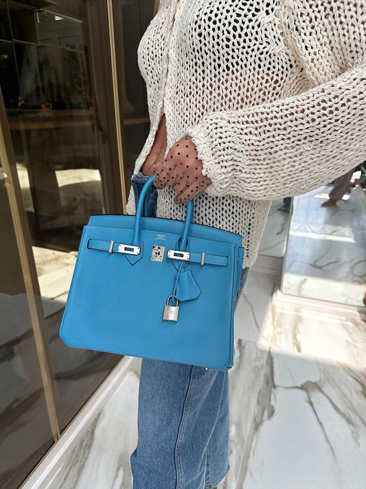 Hermès Birkin 25 Bleu de Prusse Togo With Gold Hardware