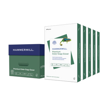 Hammermill Paper, Color Copy Digital Cover, 100lb, 8.5 x 11, Letter, 100 Bright, 1500 Sheets / 6 Pack