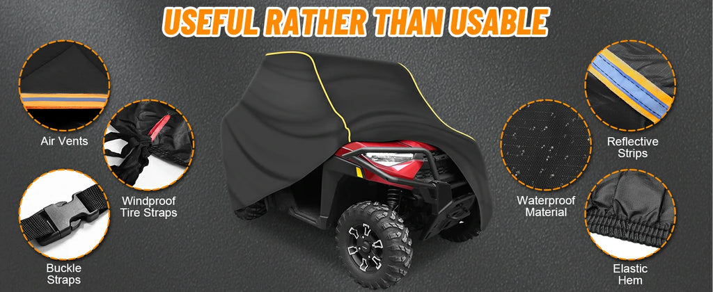 420D 2-3 seaters utv cover details