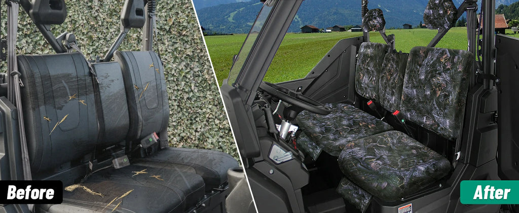 Oxford Fabric seat covers provide comprehensive protection