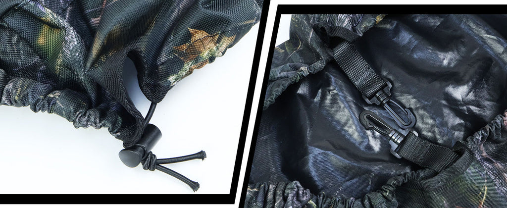 details of the mule 600 camo seat cover