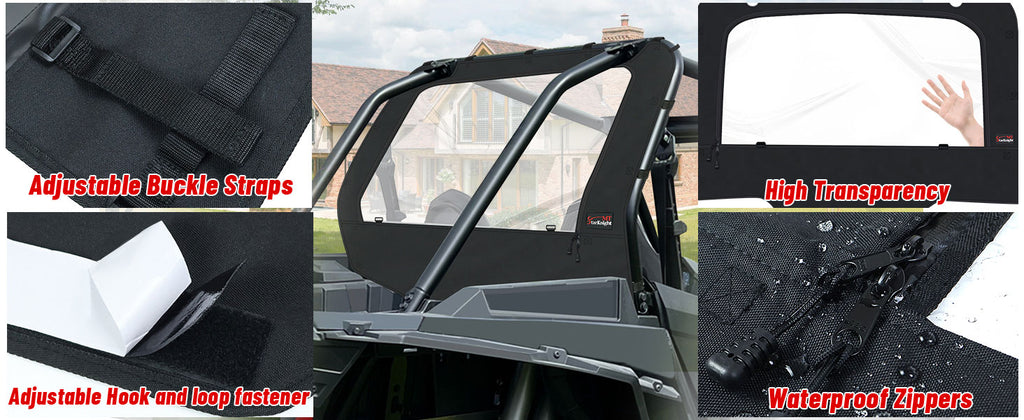 RZR 1000 Rear Windshield Features