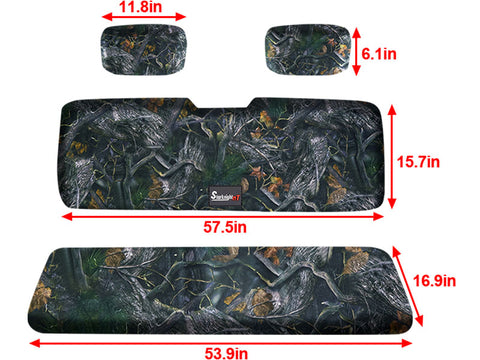 dimension of the camo ranger seat cover