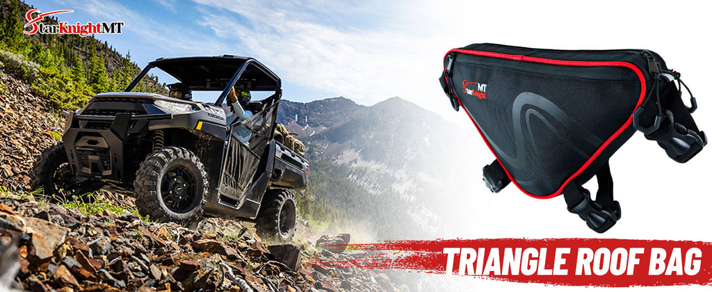 StarknightMT UTV Triangle Roll Bar Storage Bag